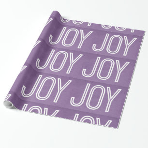 Kraft Joy Wrapping Paper, Purple Paper