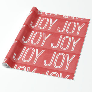 Kraft Joy Wrapping Paper, Red Paper