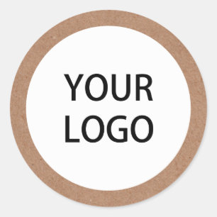 Kraft Logo Classic Round Sticker