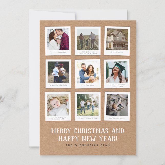 Kraft Memory Book Style Christmas Holiday (Front)