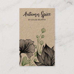 Kraft Natural Themed Earring Display Cards