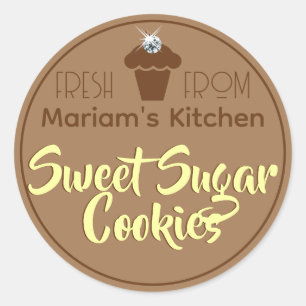 Kraft Paper Brown Rustic Cupcake Cake Pastry Label