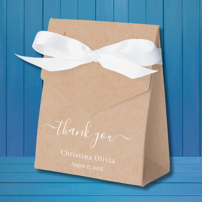 Kraft paper country rustic favour box (Creator Uploaded)