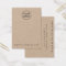 Kraft paper custom logo earring display card