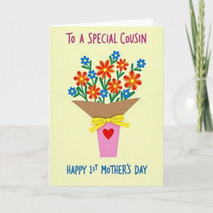 Kraft Paper Floral Bouquet Card