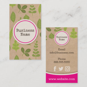 Kraft Paper Nature Business Card
