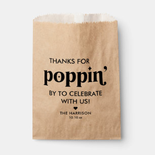 Kraft Paper Popcorn Baby Shower Favour Bag