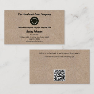 Kraft Paper Style Business Card