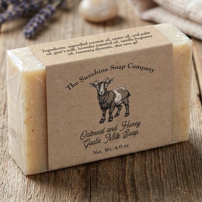 Kraft paper style Goat's Milk Soap Label (Creator Uploaded)