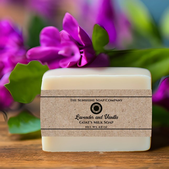 Kraft Paper Style Soap Belly Band with Logo Invitation Belly Band (Creator Uploaded)