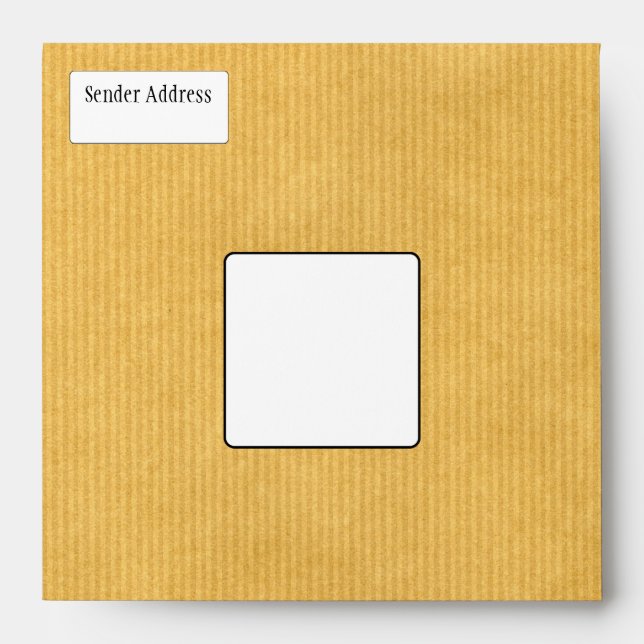 Kraft Paper Texture Envelope (Front)