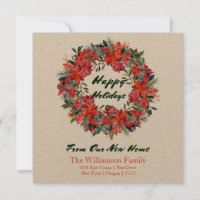 Kraft Paper Watercolor Wreath From Our New Home