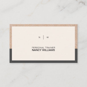 Kraft Printed Minimalist Clean Layout Modern Business Card