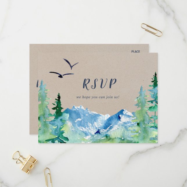 Kraft Rocky Mountain Menu Choice RSVP Postcard (Front/Back In Situ)