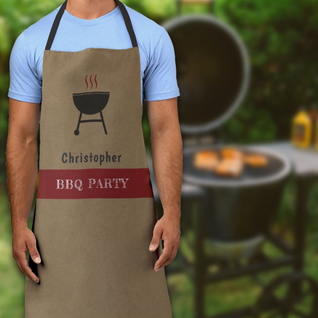 Kraft & Rustic BBQ  Apron (Kraft & Rustic BBQ Apron)