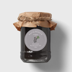 Kraft & Rustic Blackcurrant Jelly Label Sticker