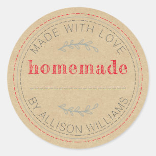 Kraft Rustic Homemade Kitchen Label