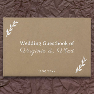 Kraft & Rustic Wedding Guest Book
