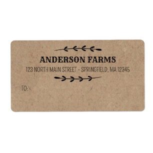 Kraft Shipping Labels for Business or Personal Use