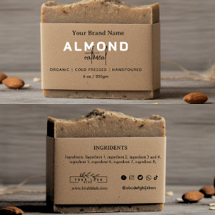 kraft Simple Elegant Homemade Soap Belly band Invitation Belly Band