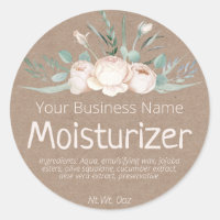 Kraft Sticker Label For Homemade Face Moisturizer