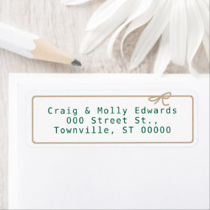 Kraft String Return Address Label