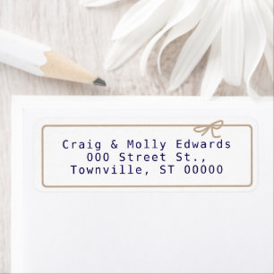 Kraft String Return Address Label