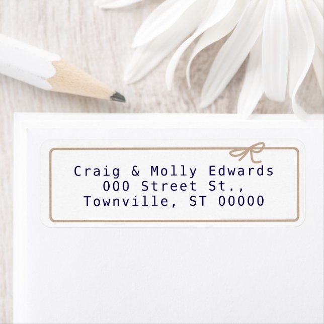 Kraft String Return Address Label (Insitu)