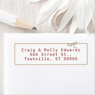 Kraft String Return Address Label