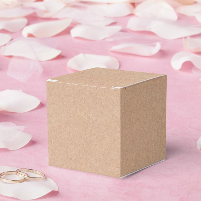 Kraft Style Pattern Classic Favour Box (Wedding)