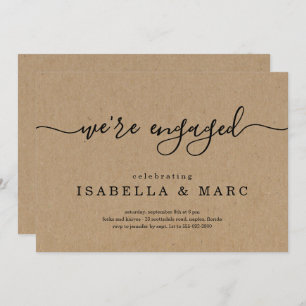 Kraft We're Engaged Engagement Party Invitation