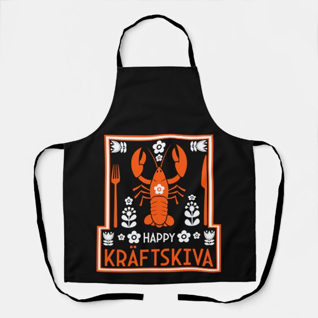 Kräftskiva - Swedish Crayfish Party Apron (Front)