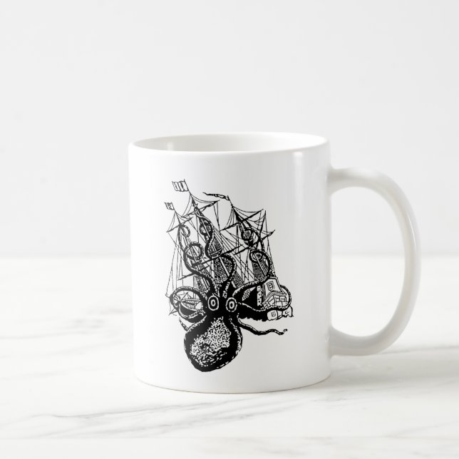 Kraken Attack Coffee Mug (Right)