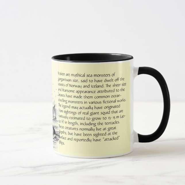 Kraken Attack! Mug w Text (Right)