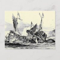 Kraken Attack! Postcard