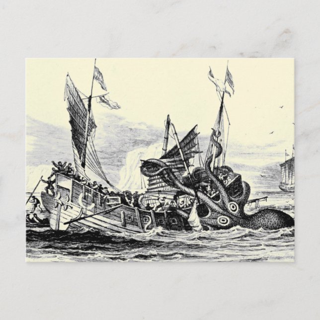 Kraken Attack! Postcard (Front)