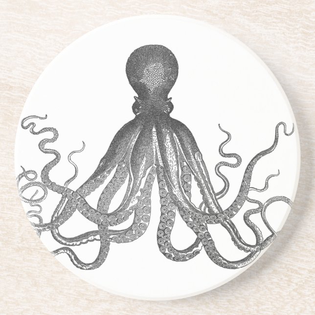 Kraken - Black Giant Octopus / Cthulu Coaster (Front)