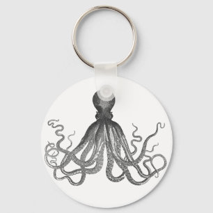 Kraken - Black Giant Octopus / Cthulu Key Ring