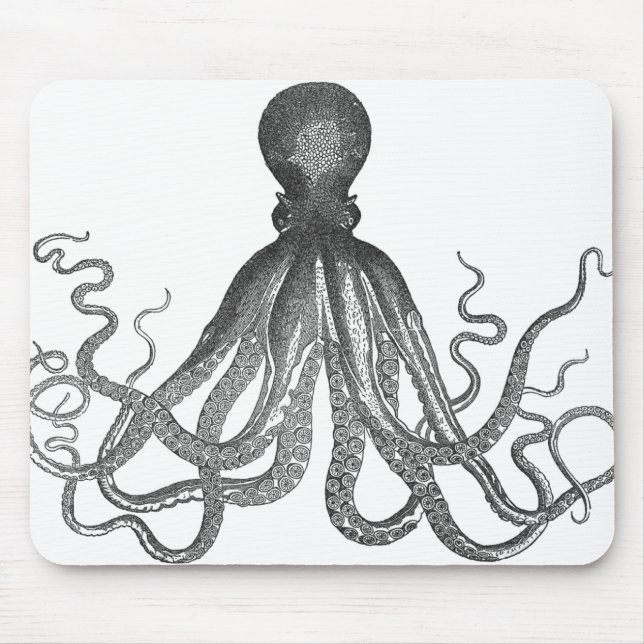 Kraken - Black Giant Octopus / Cthulu Mouse Pad (Front)