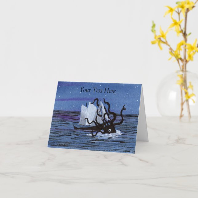 Kraken Card (Yellow Flower)