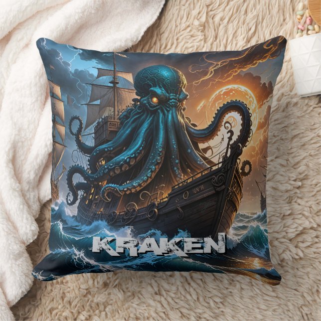 Kraken Giant Squid Octopus Like Monster Creature Cushion (Blanket)
