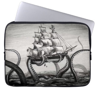 Kraken Holding Up A Pirate/Sailing Ship 13" Sleeve