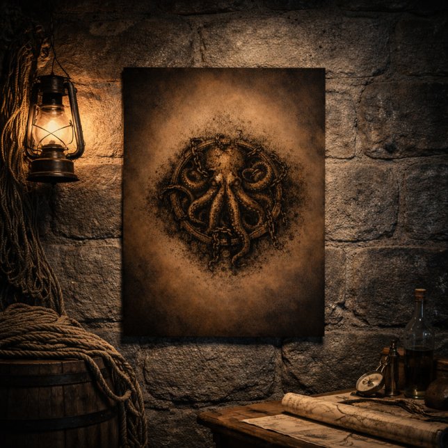 Kraken Mark Pirate Sigil Poster (Creator Uploaded)