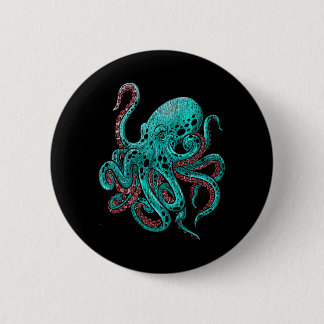 Kraken Octopus 6 Cm Round Badge