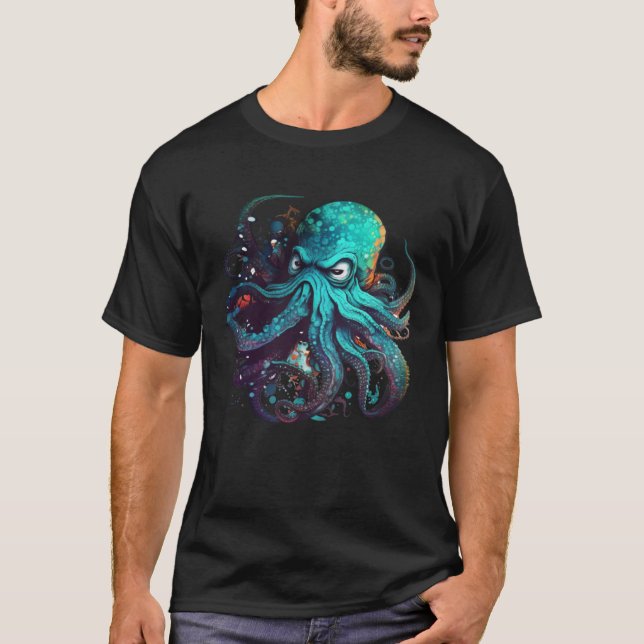 Kraken Octopus Sailing Ocean Pullover Hoodie_1 (Front)