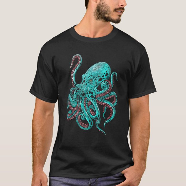 Kraken Octopus T-Shirt (Front)