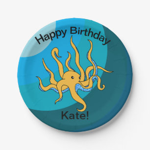 Kraken Paper Plate