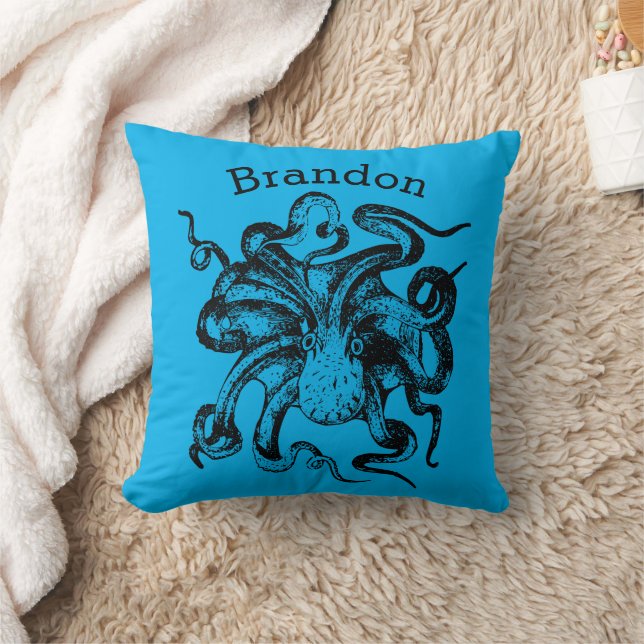 Kraken Personalised Cushion (Blanket)