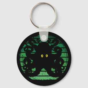 Kraken Retro Green Water Key Ring