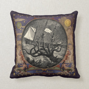 Kraken Throw Pillow II